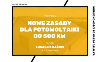 Nowe zasady dla fotowoltaiki do 500 kW – co zmienia się w Prawie budowlanym?
